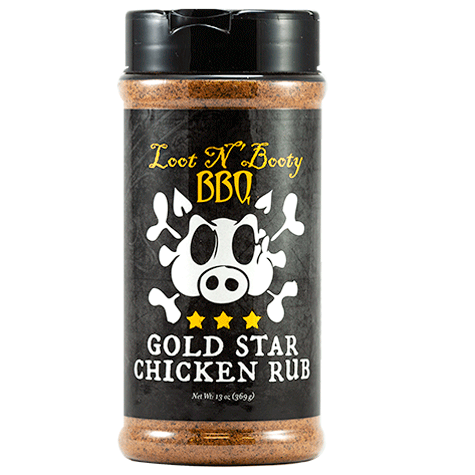 Loot N Booty "Gold Star Chicken" Rub Shaker